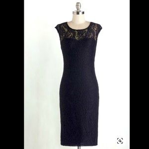 ModCloth Sweet Intentions Cocktail Dress in Black